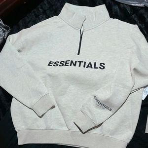 FOG Essentials mockneck half zip sweater